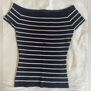 Striped Off-Shoulder Top